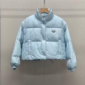 Prada Light Blue Puffer Jacket